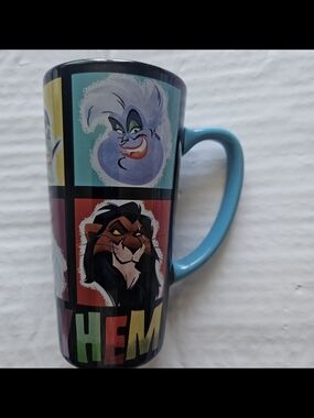 Disney Villains Ceramic Coffee Mug - Blue Handlel